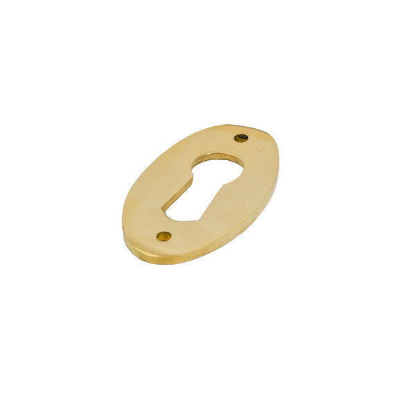  Polished Brass BSU Oval Escutcheon