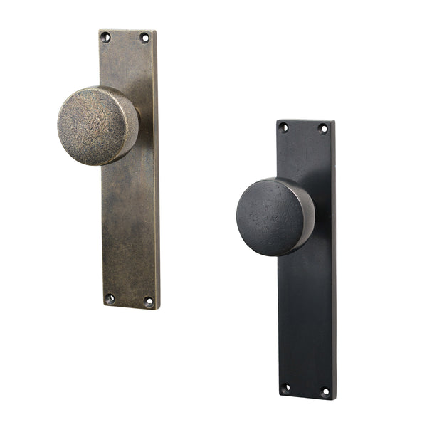 Variant image of Bronze Olympic Door Knob on Backplate