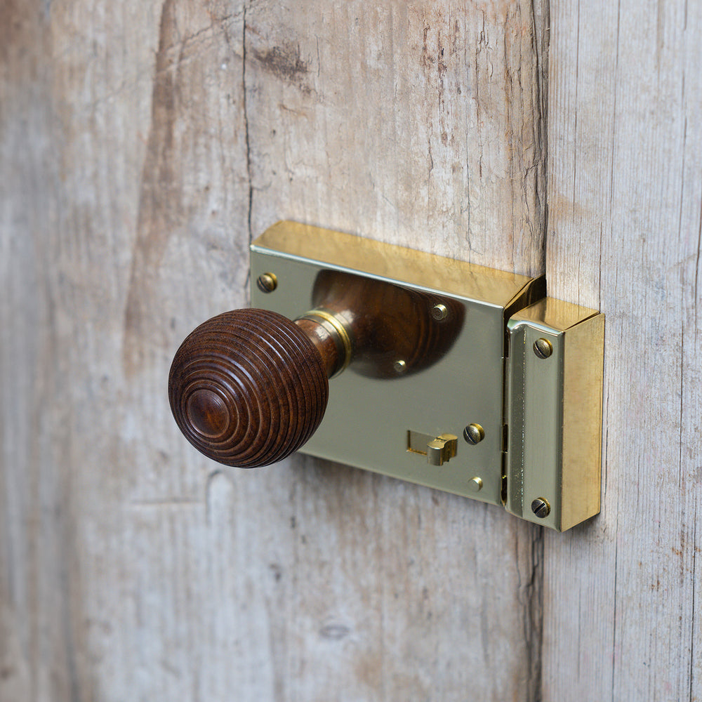 Bathroom Rim Lock Sets | Polished Brass | Suffolk Latch Company