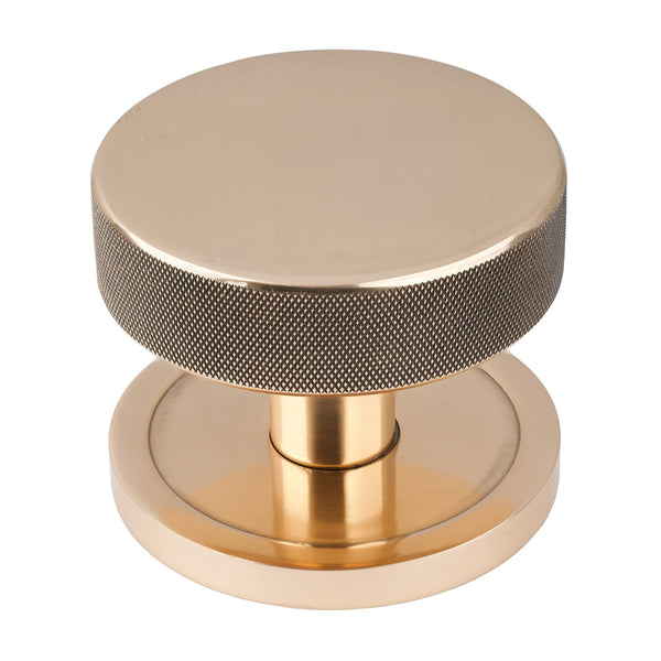 SHOW Polished Bronze Plain Brompton Centre Door Knob