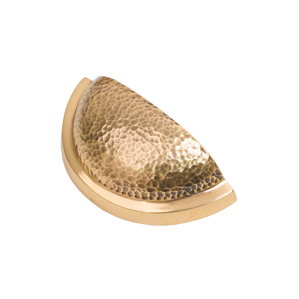 SHOW Polished Bronze Hammered Regency Concealed Drawer Pull