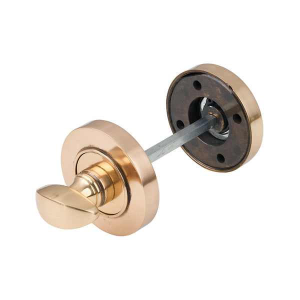 SHOW Polished Bronze Plain Round Thumbturn