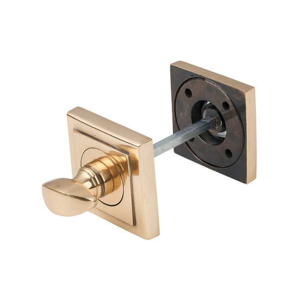 SHOW Polished Bronze Square Thumbturn