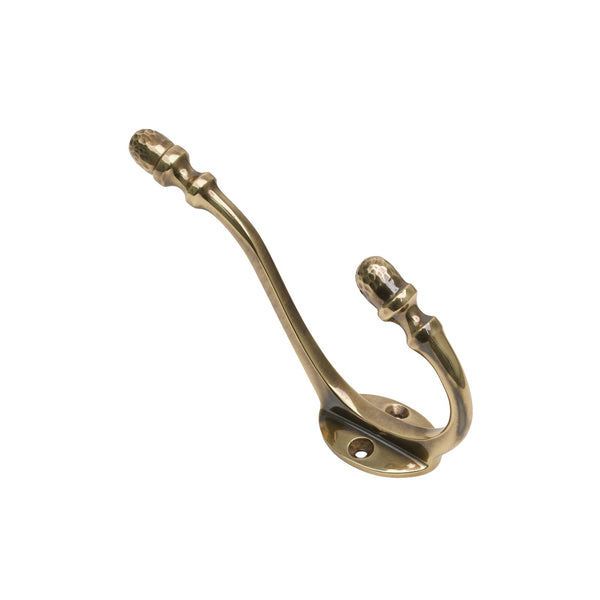  Image of Hammered Acorn Coat Hook in Polished Bronze finish