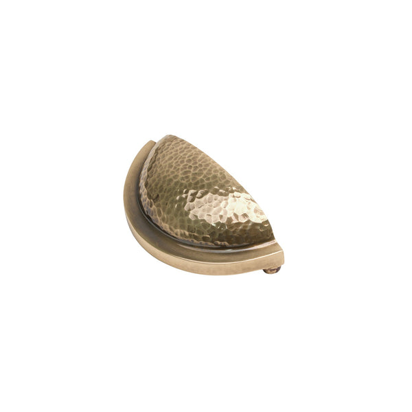  Image of Hammered Half Moon Cup Handle in Polished Bronze finish