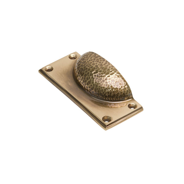  Image of Hammered Cup Handle in Polished Bronze finish
