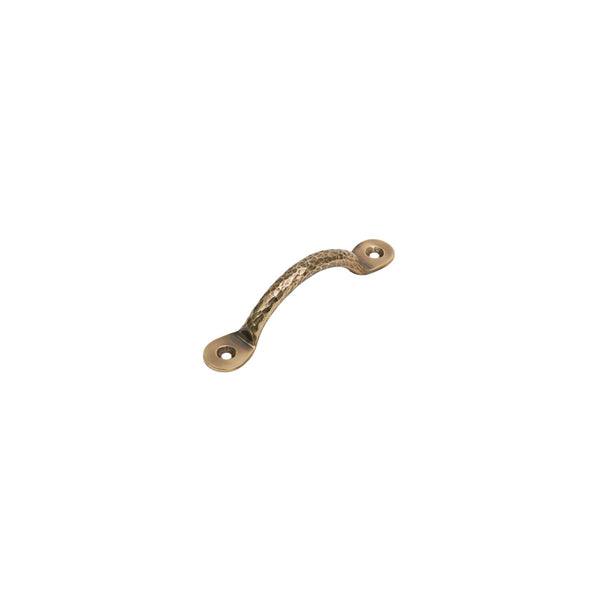  Image of 4 inch Polished Bronze Hammered Bow Handles