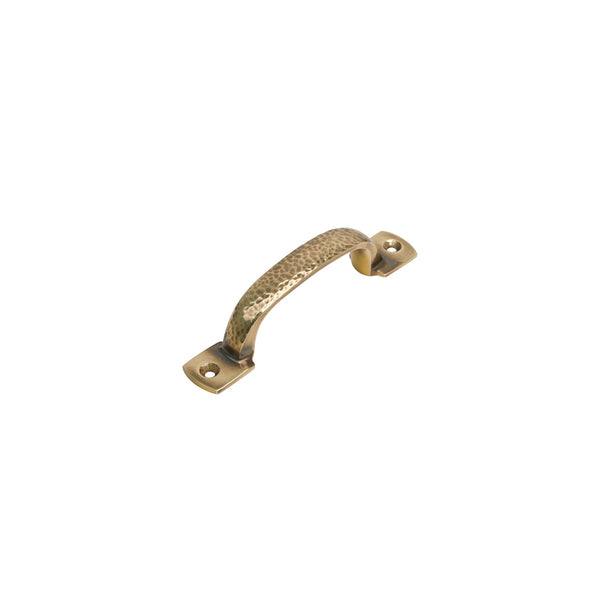  Image of 4 inch Polished Bronze Hammered D Handles