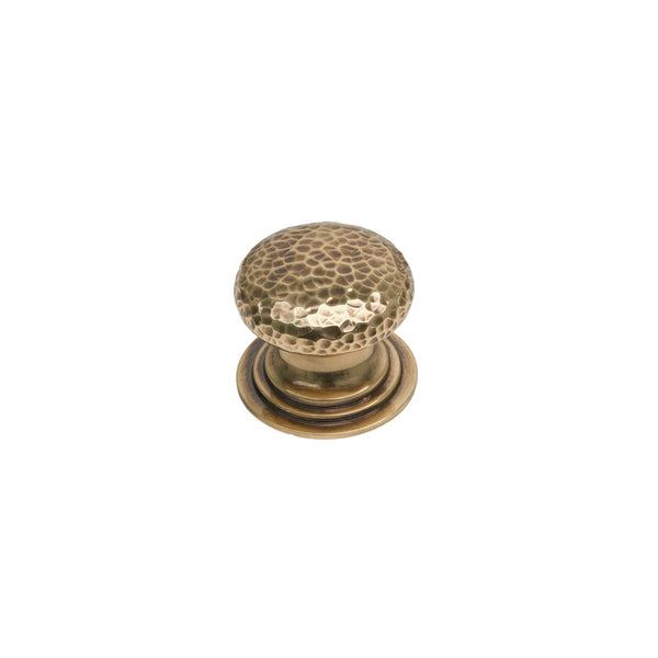  Image of 41mm Polished Bronze Hammered Victorian Cabinet Knobs
