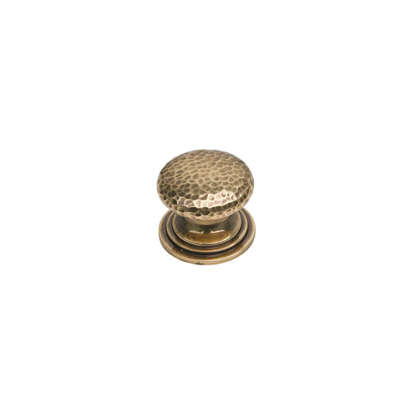  Image of 37mm Polished Bronze Hammered Victorian Cabinet Knobs