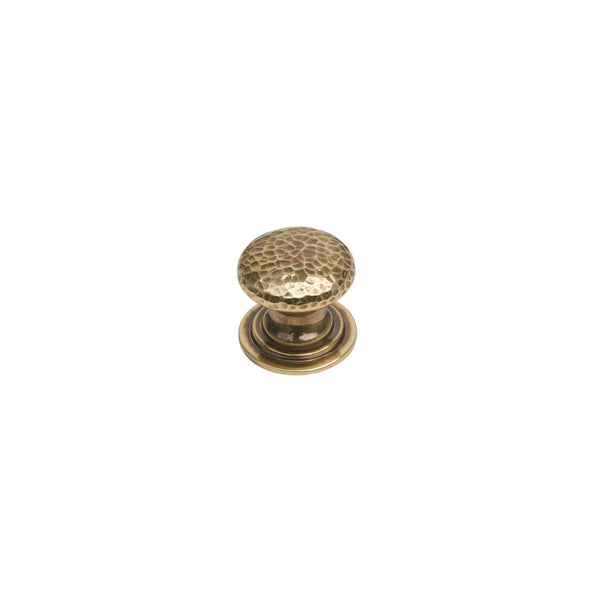  Image of 31mm Polished Bronze Hammered Victorian Cabinet Knobs