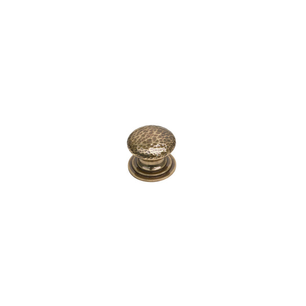  Image of 24mm Polished Bronze Hammered Victorian Cabinet Knobs