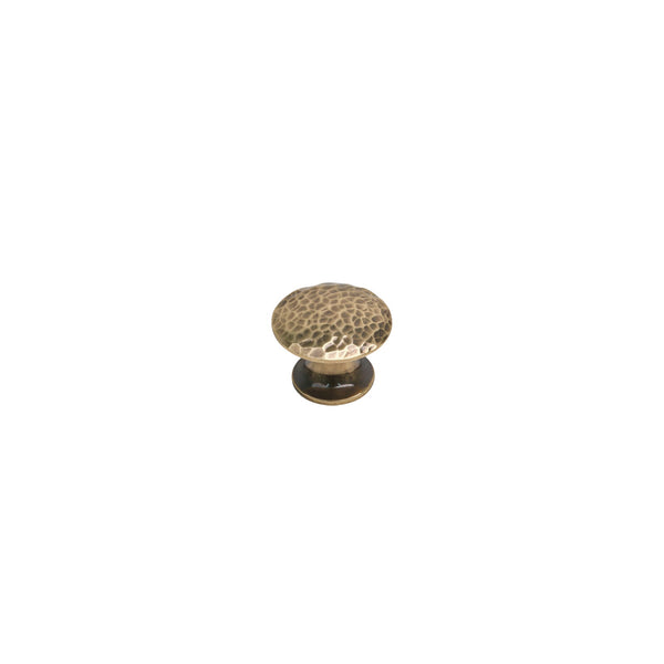  Image of 25mm Polished Bronze Hammered Classic Cabinet Knobs