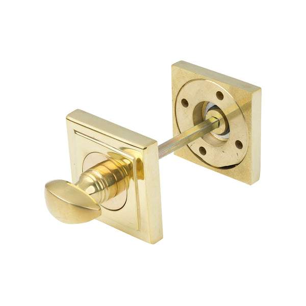 SHOW Polished Brass Square Thumbturn