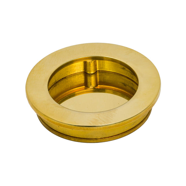 SHOW Polished Brass Plain Round Pull 