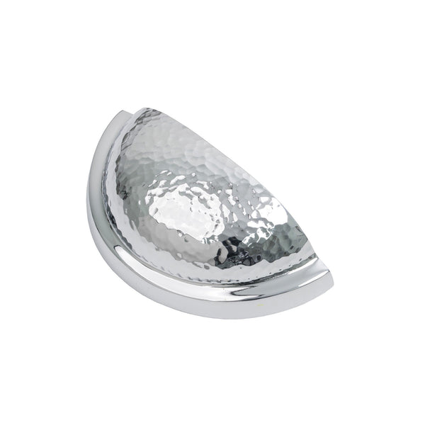 SHOW Polished Chrome Hammered Regency Concealed Drawer Pull