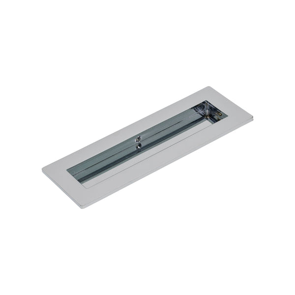 SHOW 175mm Polished Chrome Plain Rectangular Flush Pull 