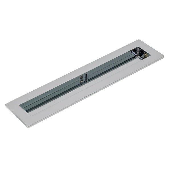 SHOW 250mm Polished Chrome Plain Rectangular Flush Pull 