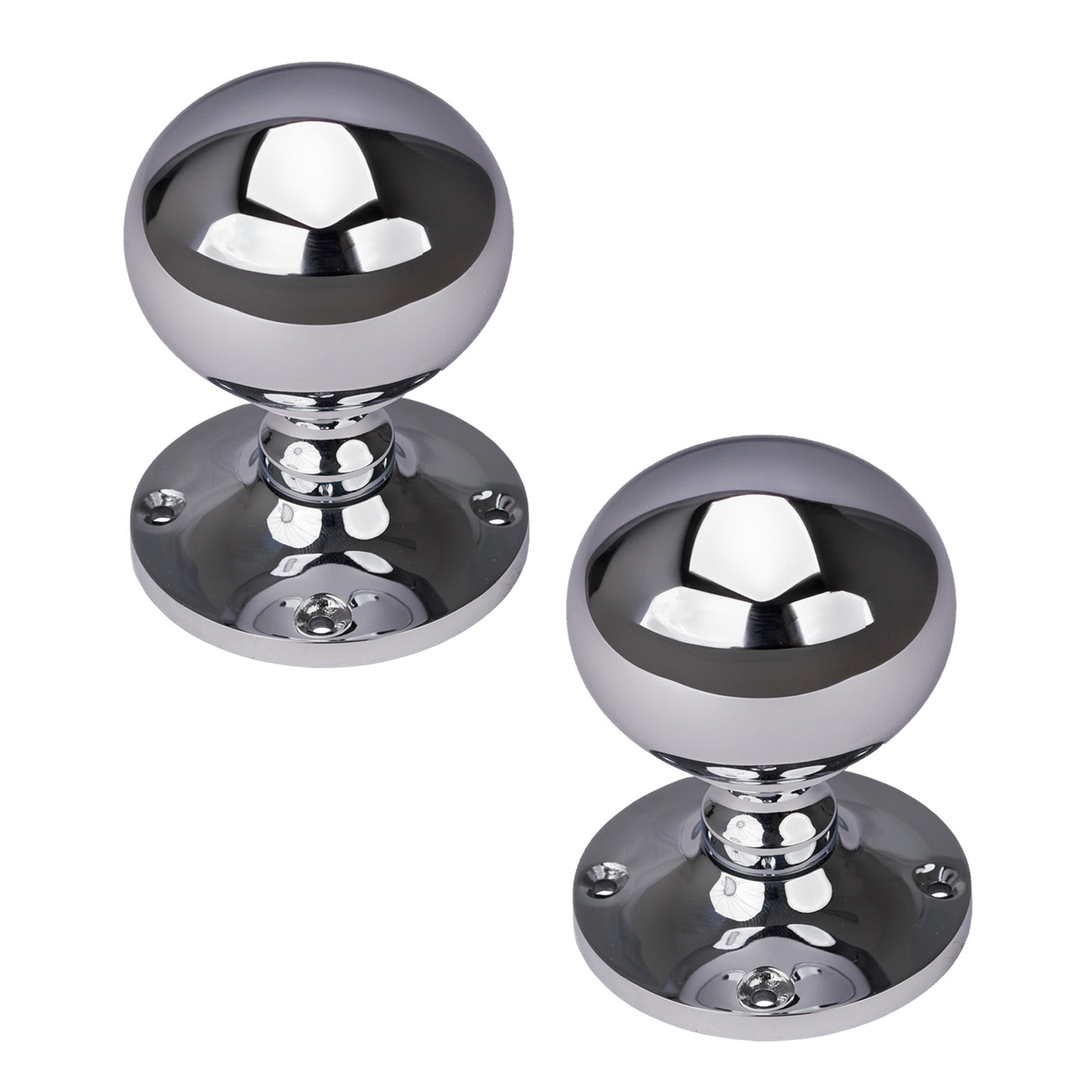 SHOW Westminster Door Knob on Rose in Polished Chrome finish