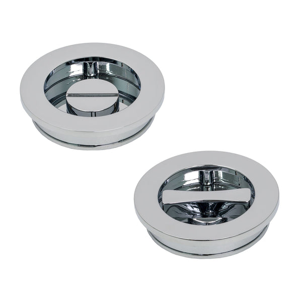 SHOW Polished Chrome Plain Round Pull - Privacy