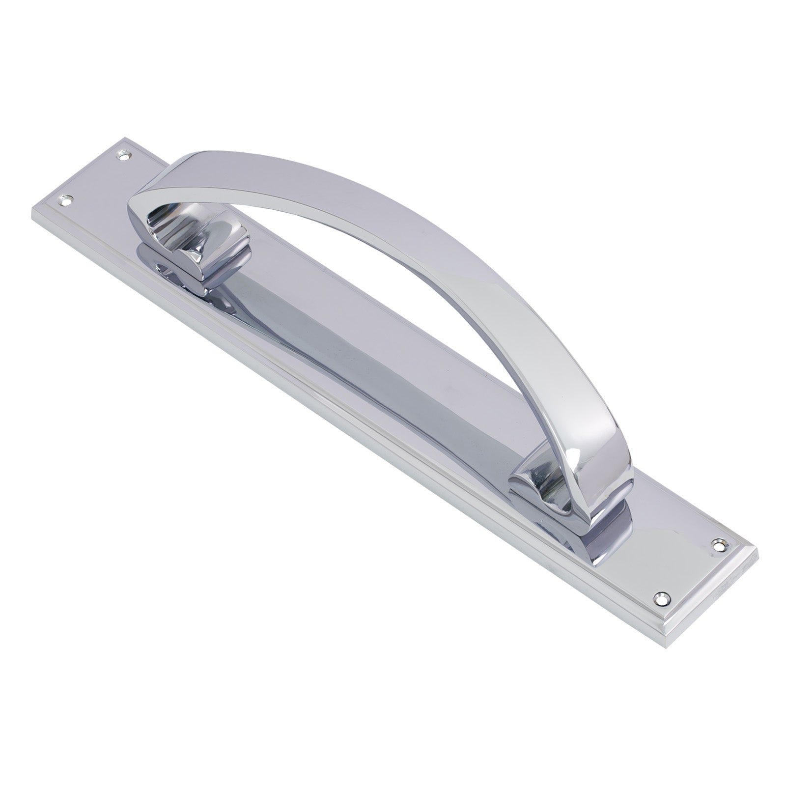 SHOW Image of 464mm Polished Chrome Door Pull Handle on Back Plate