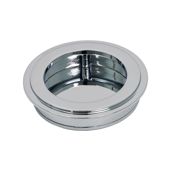 SHOW Polished Chrome Art Deco Round Pull 