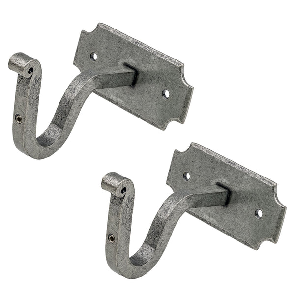 SHOW Pewter Curtain Mounting Brackets