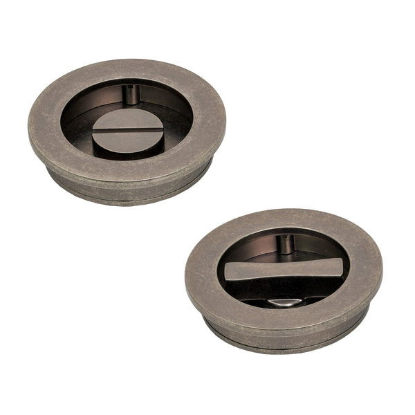 SHOW Pewter Plain Round Pull - Privacy