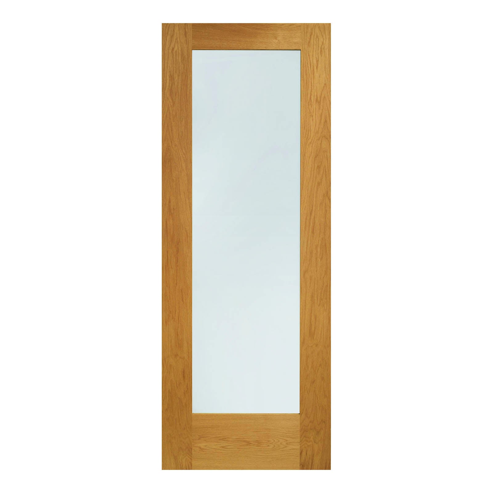 External Oak Pattern 10 Door with Double Glazed Clear Glass