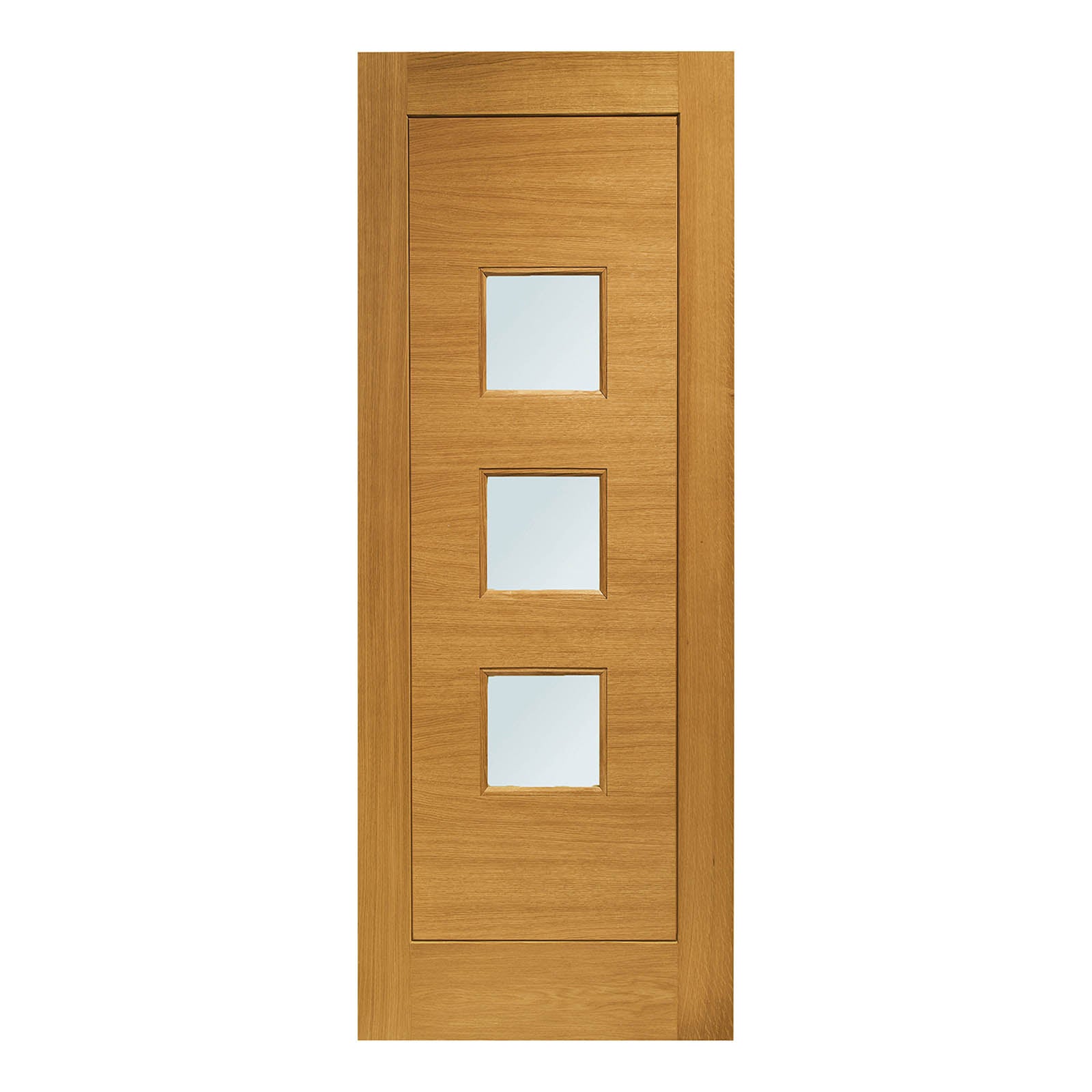 External Oak Turin Door with Double Glazed Obscure Glass