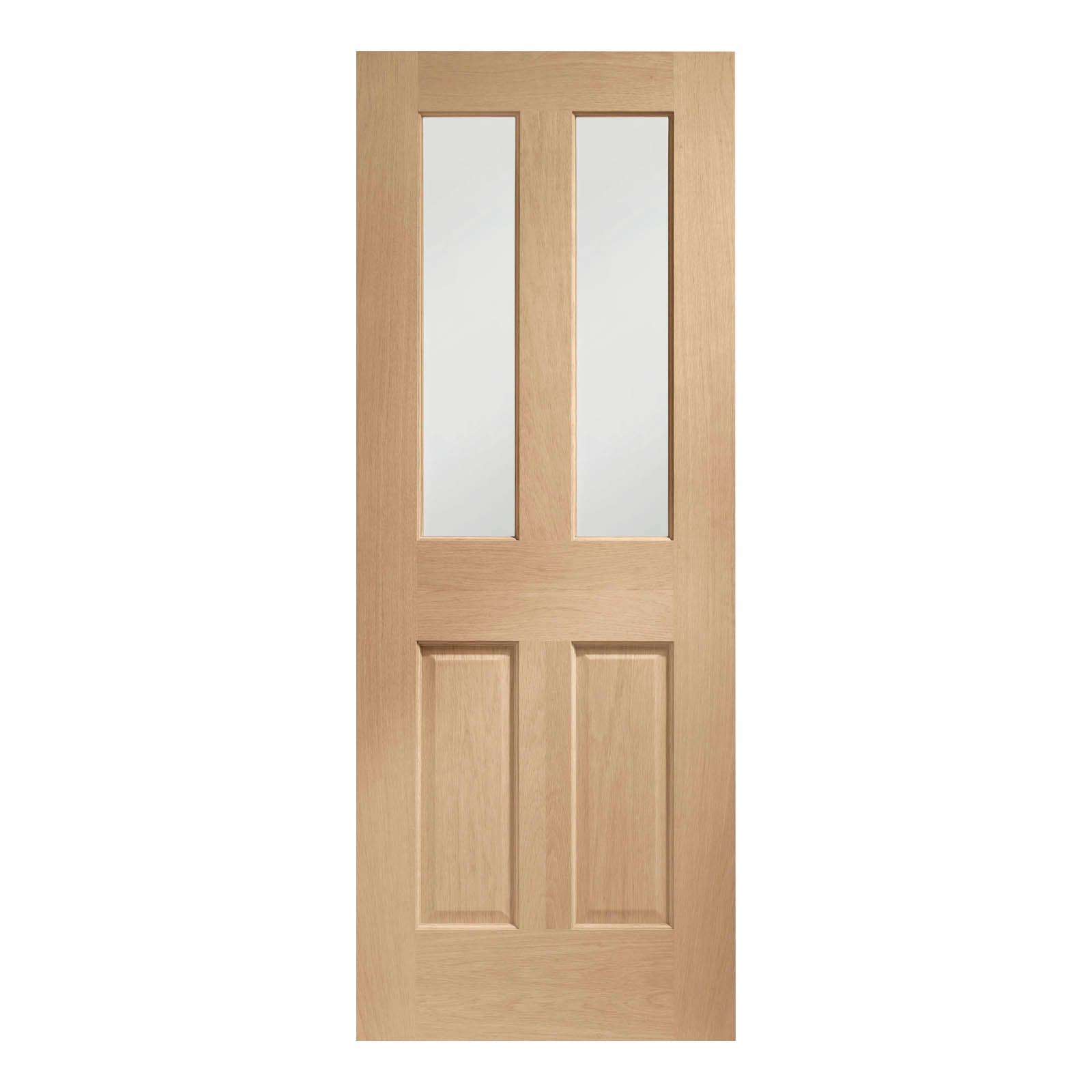Internal Oak Malton Door with Clear Bevelled Glass