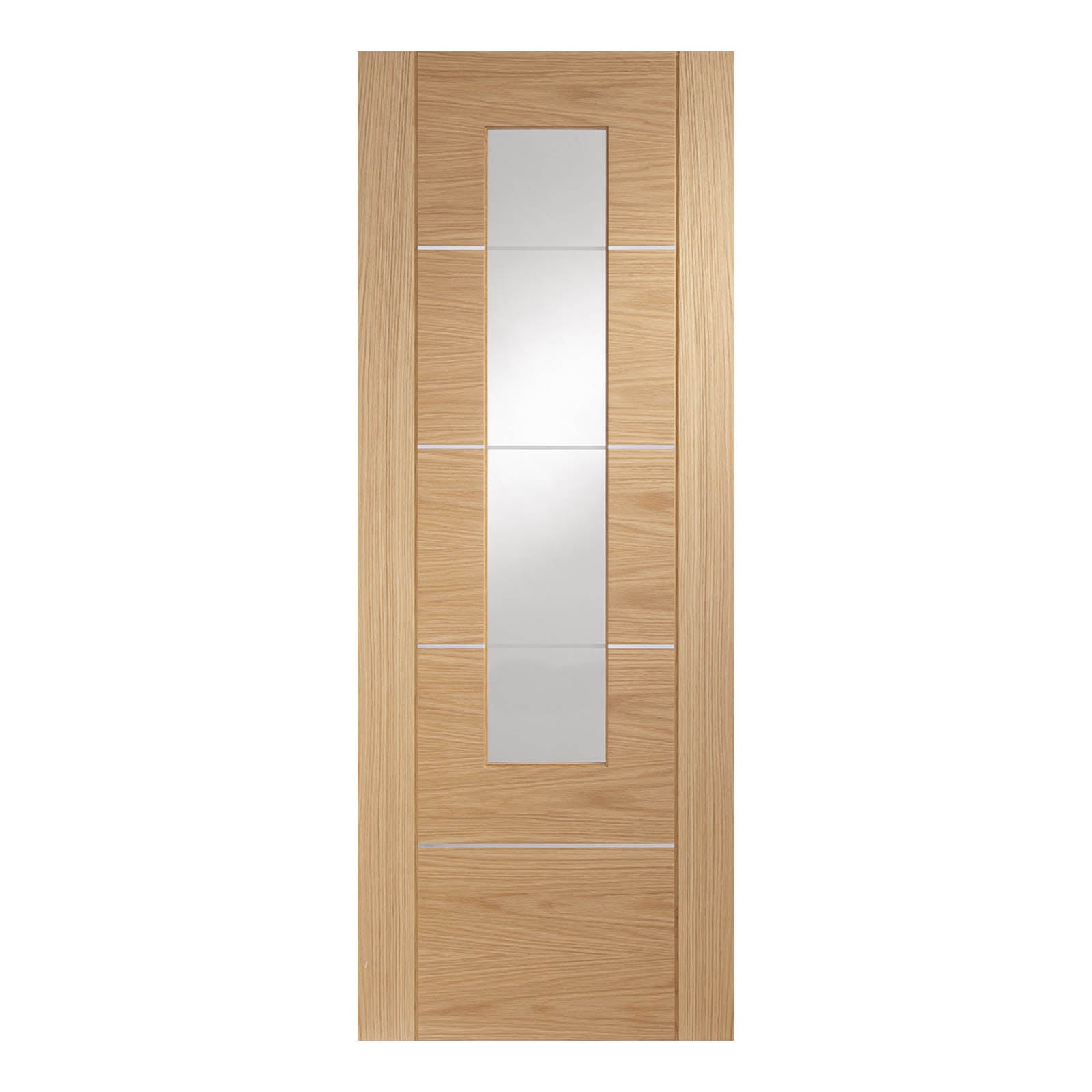 Internal Oak Portici Door with Clear Glass