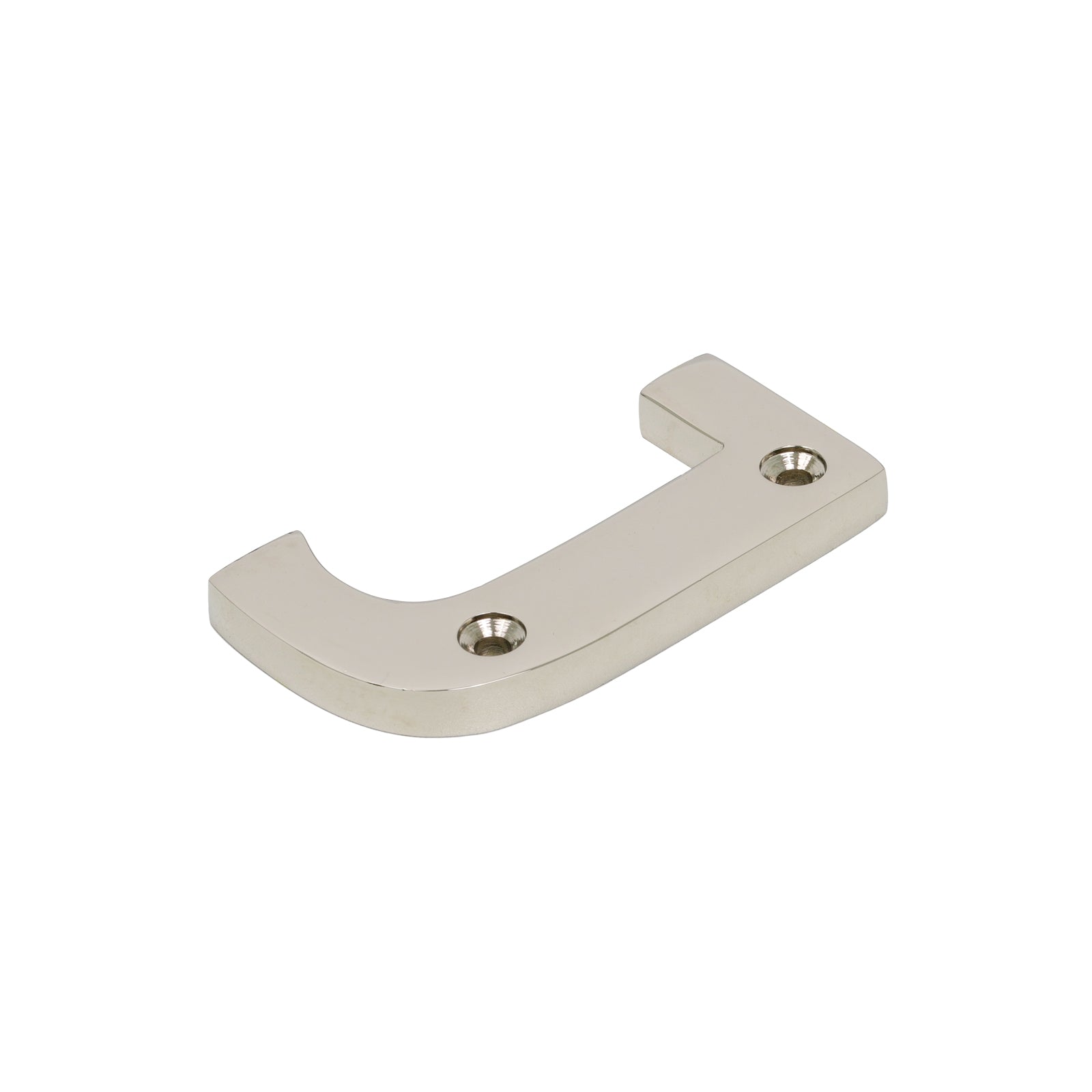 SHOW SHOW Image of Polished Nickel Front Door Letter J