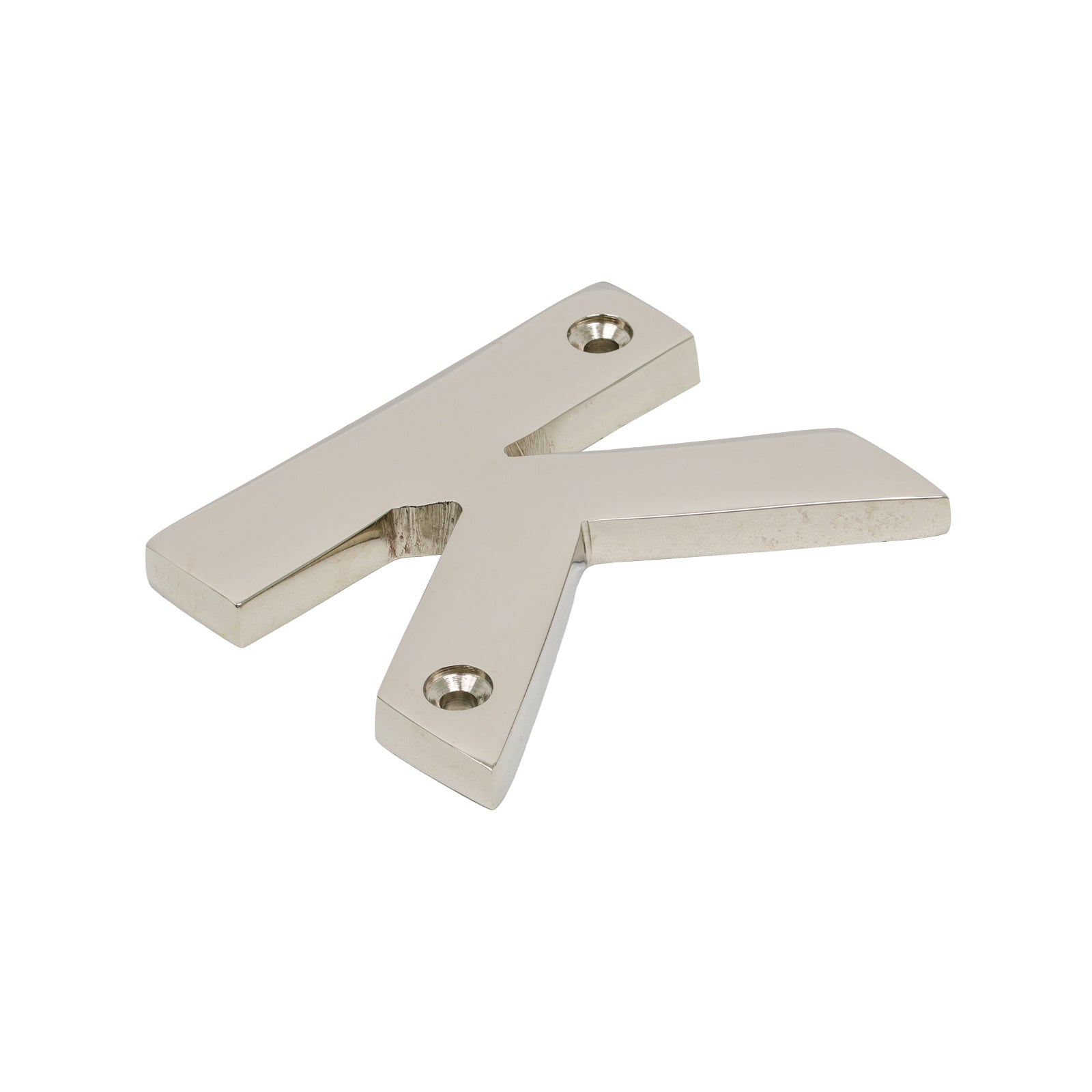 SHOW SHOW Image of Polished Nickel Front Door Letter K