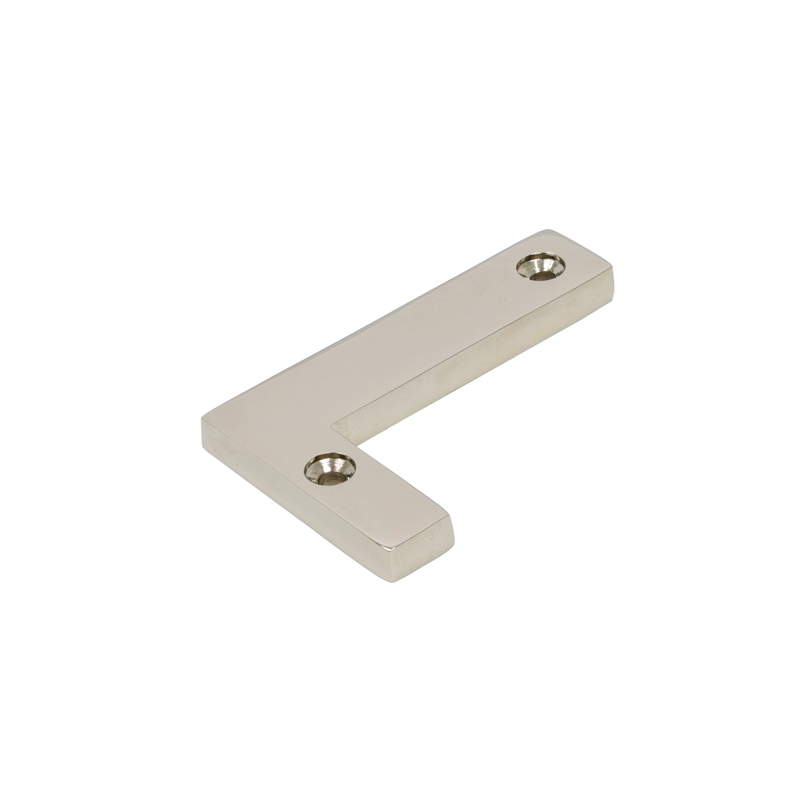 SHOW SHOW Image of Polished Nickel Front Door Letter L