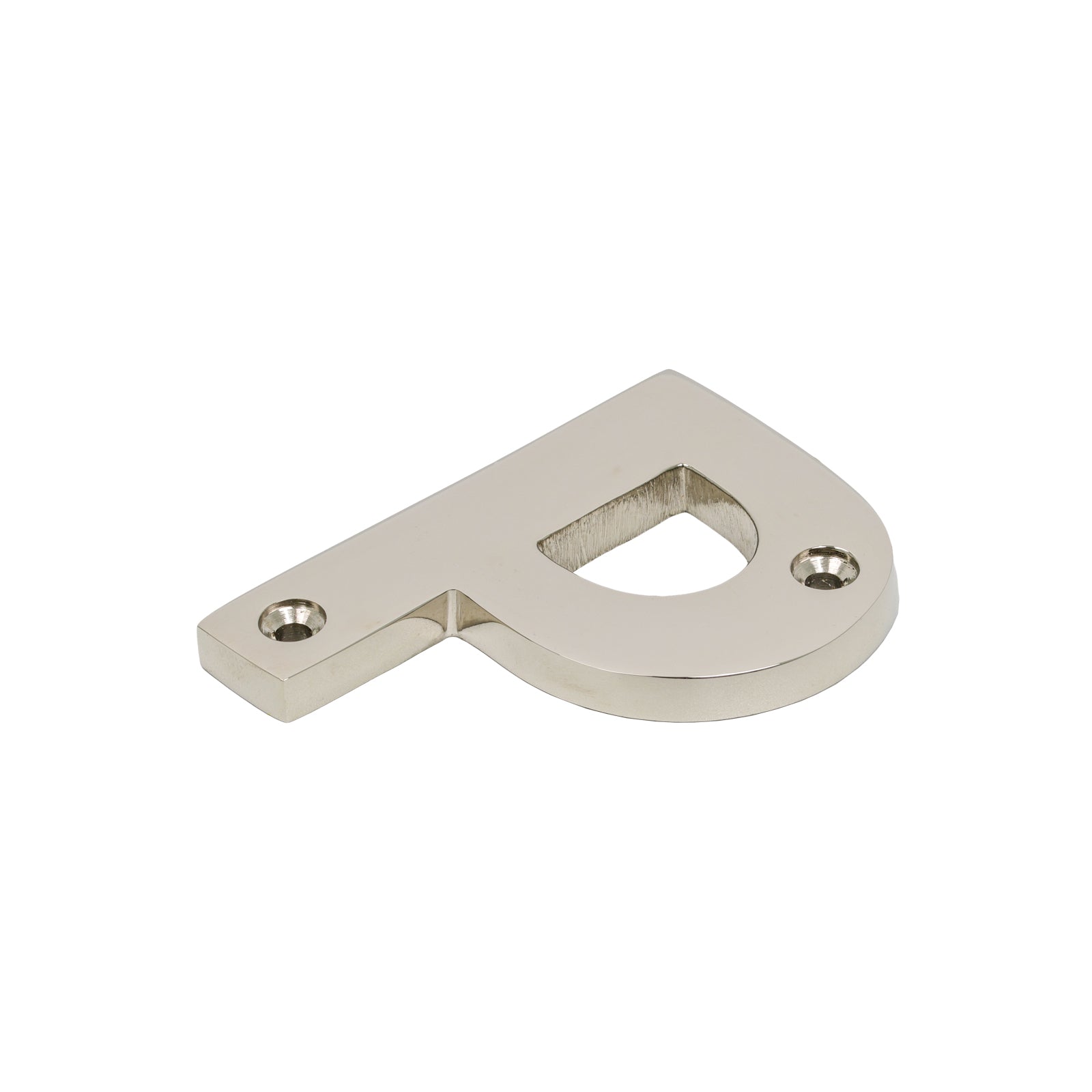 SHOW SHOW Image of Polished Nickel Front Door Letter P