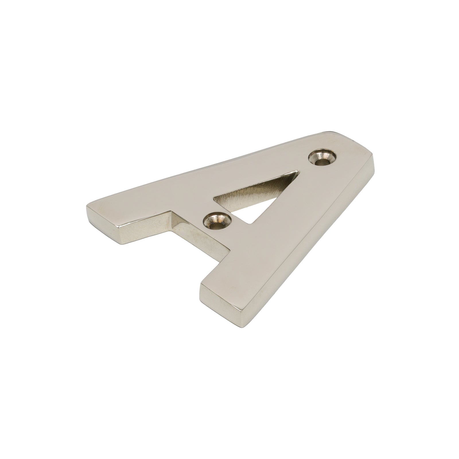 SHOW SHOW Image of Polished Nickel Front Door Letter A