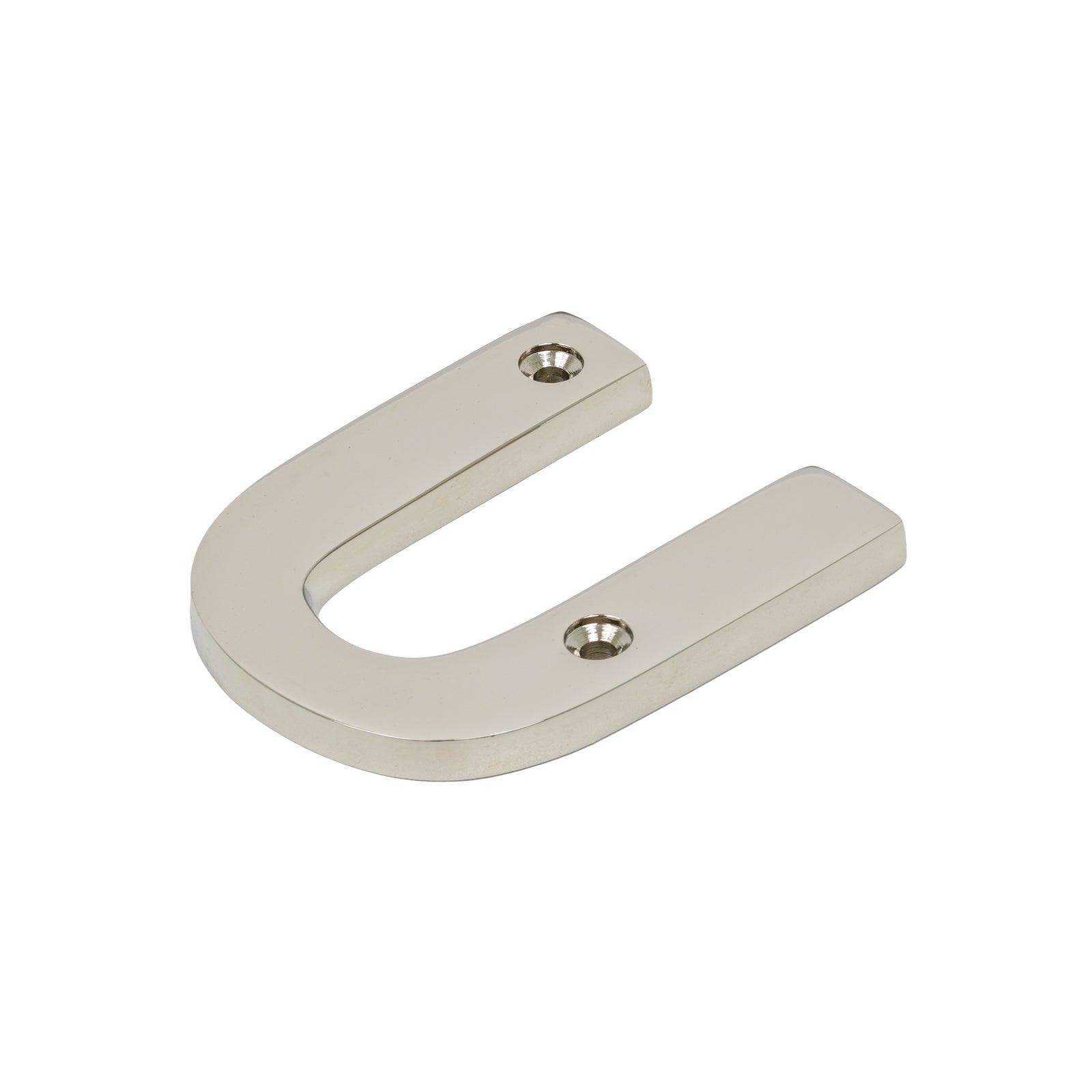 SHOW SHOW Image of Polished Nickel Front Door Letter U