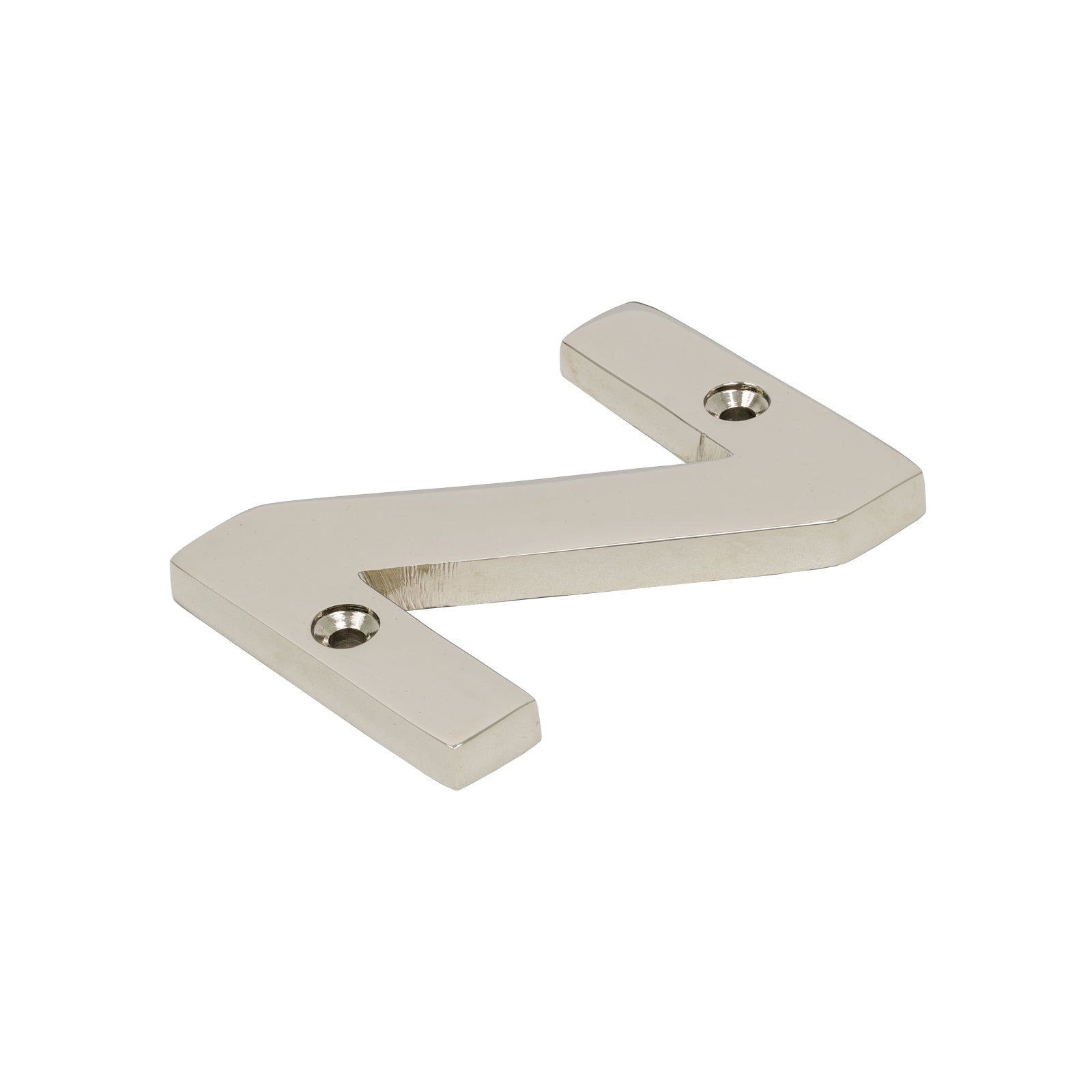 SHOW SHOW Image of Polished Nickel Front Door Letter Z