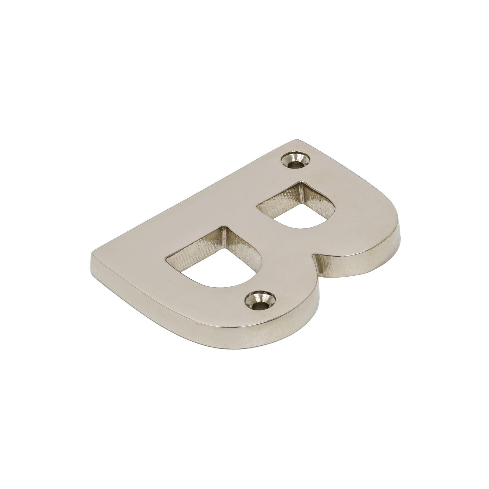 SHOW SHOW Image of Polished Nickel Front Door Letter B
