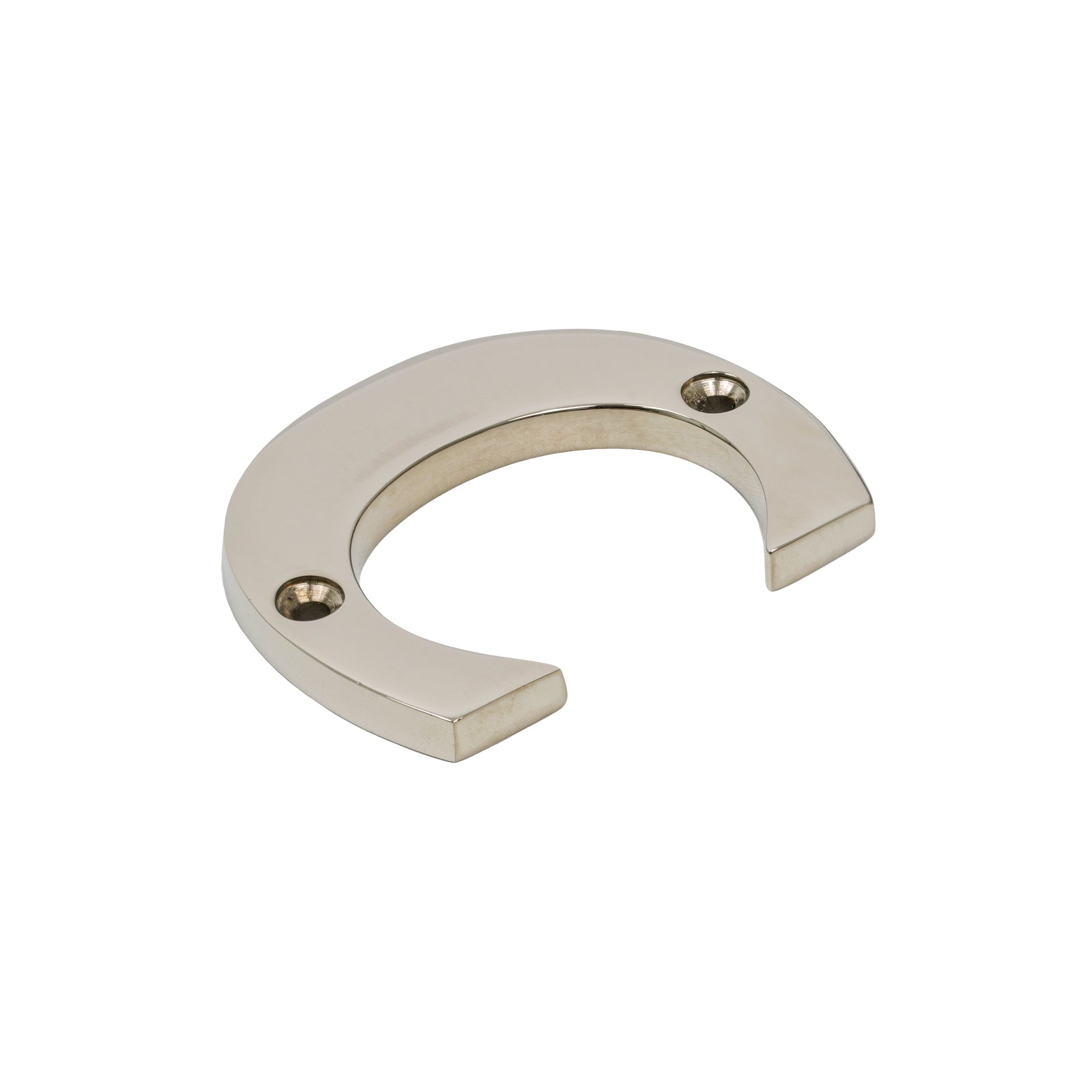 SHOW SHOW Image of Polished Nickel Front Door Letter C