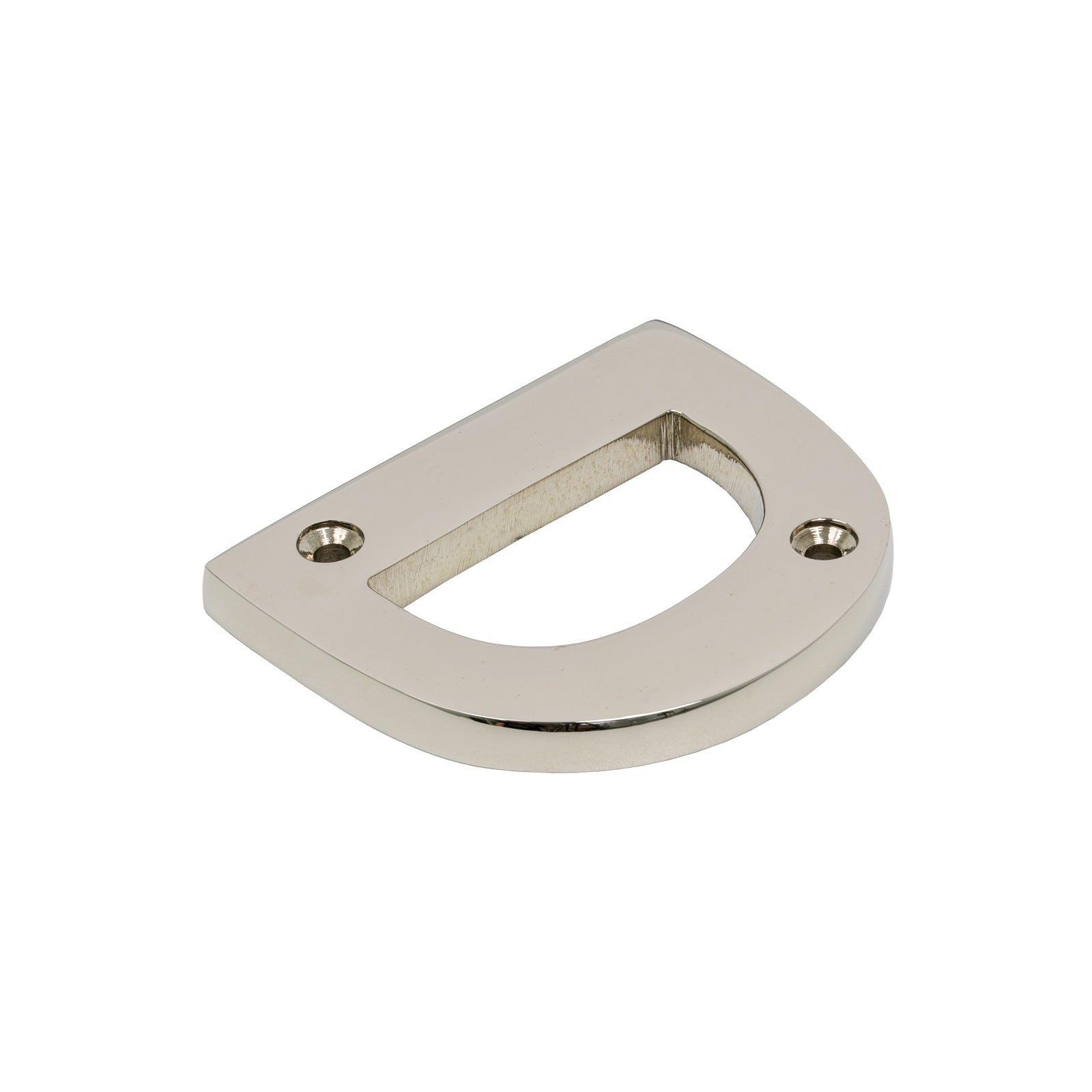SHOW SHOW Image of Polished Nickel Front Door Letter D