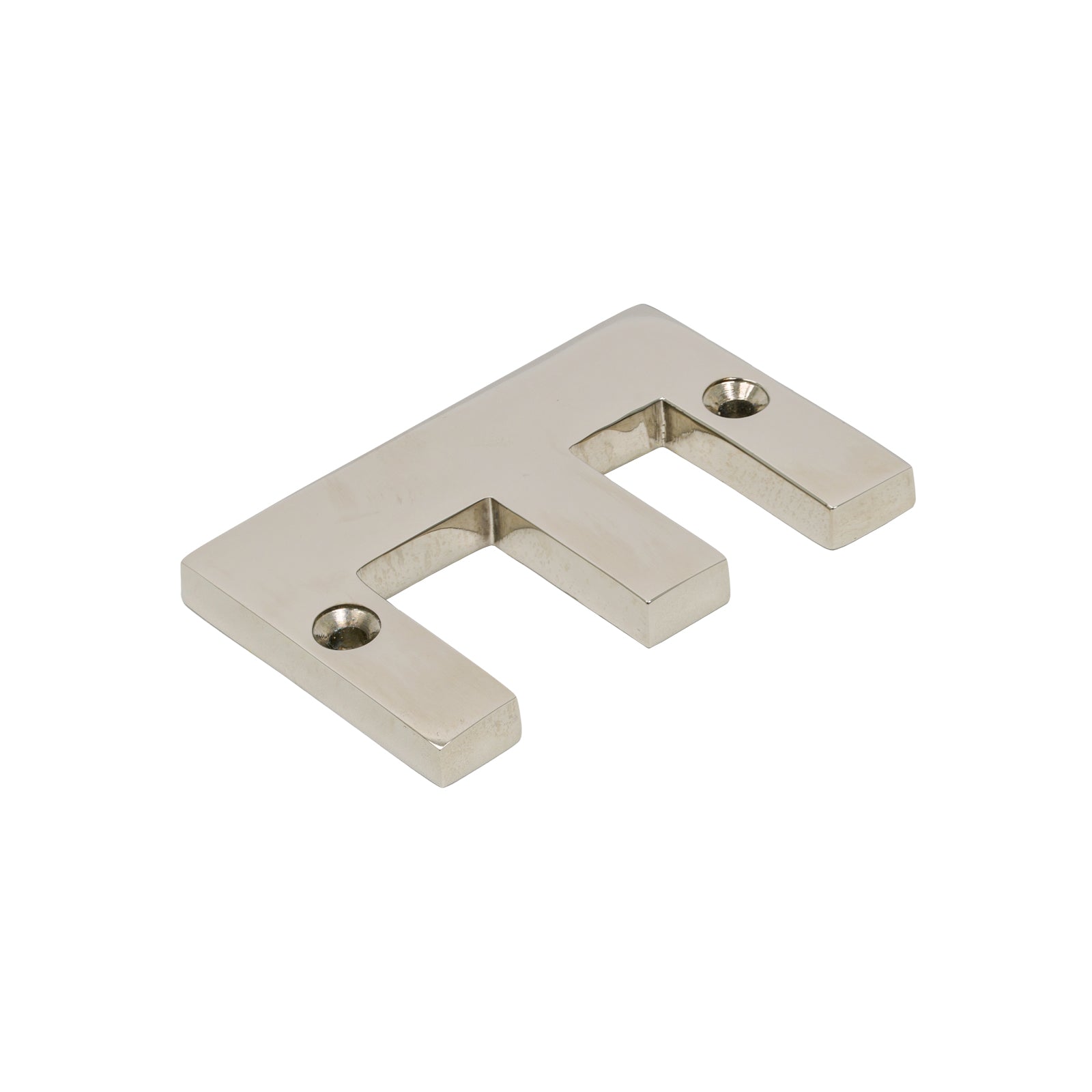 SHOW SHOW Image of Polished Nickel Front Door Letter E