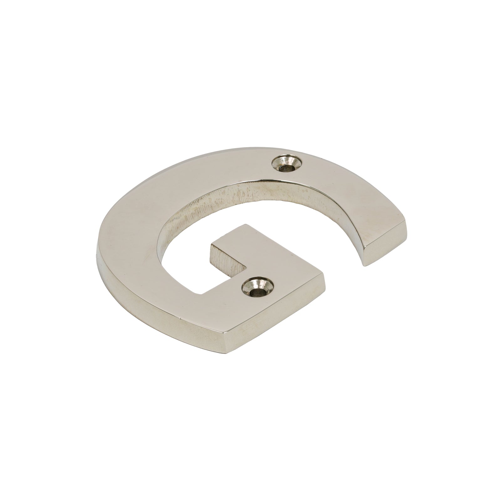 SHOW SHOW Image of Polished Nickel Front Door Letter G