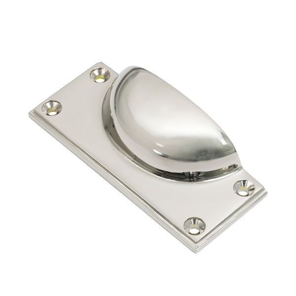 SHOW Polished Nickel Art Deco Drawer Pull