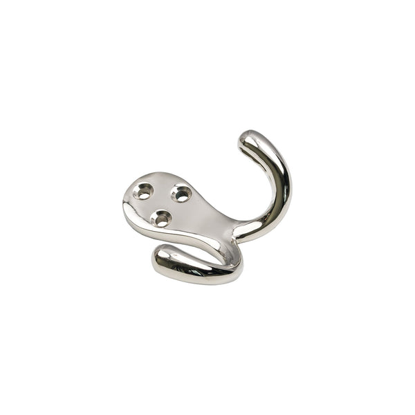 SHOW Polished Nickel Celtic Double Robe Hook