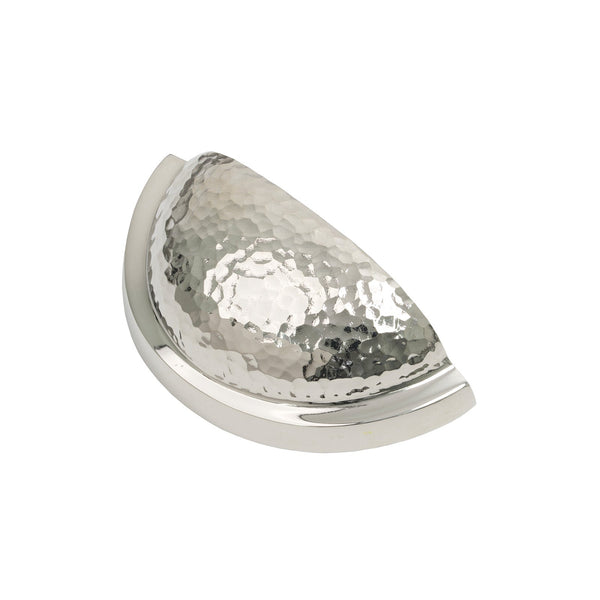 SHOW Polished Nickel Hammered Regency Concealed Drawer Pull