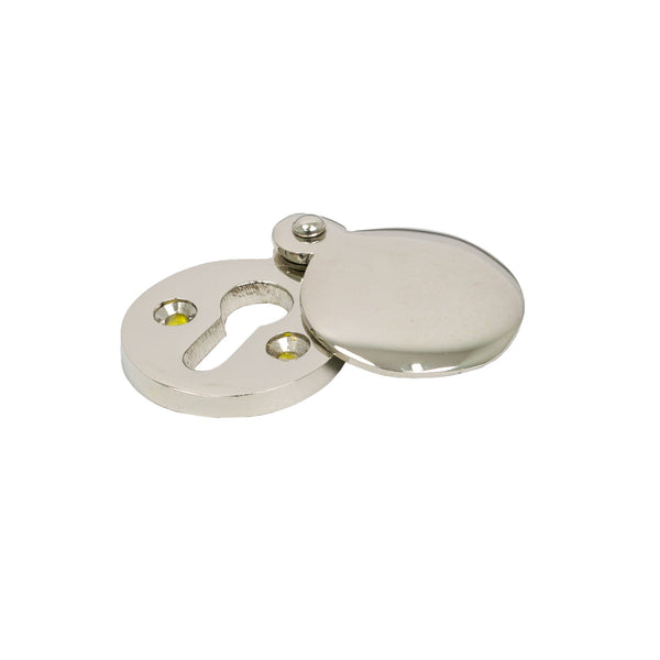 SHOW Polished Nickel Round Covered Escutcheon
