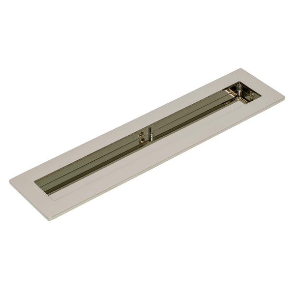 SHOW 250mm Polished Nickel Plain Rectangular Flush Pull 