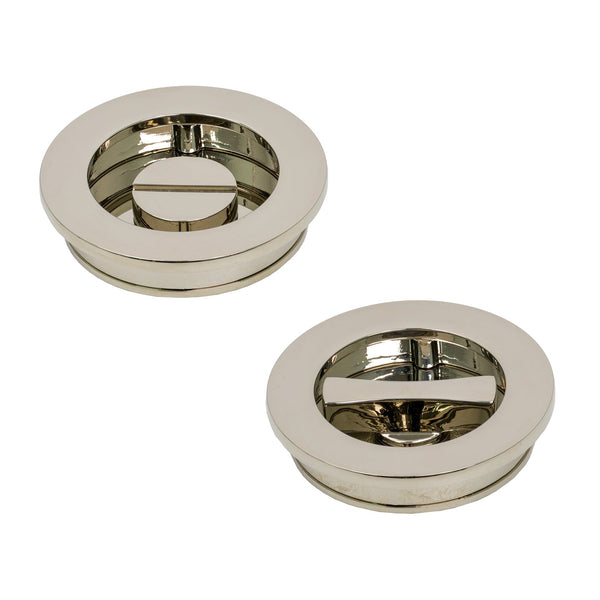 SHOW Polished Nickel Plain Round Pull - Privacy